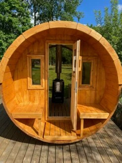 Outdoor Terrace 160 - 2 To 4 Person Barrel Sauna -Lay-z spa Shop 201229462 344069330619298 8660942165761321536 n