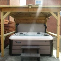 Outdoor Santorini - 5 Person Hot Tub With Gazebo Package -Lay-z spa Shop 3 1