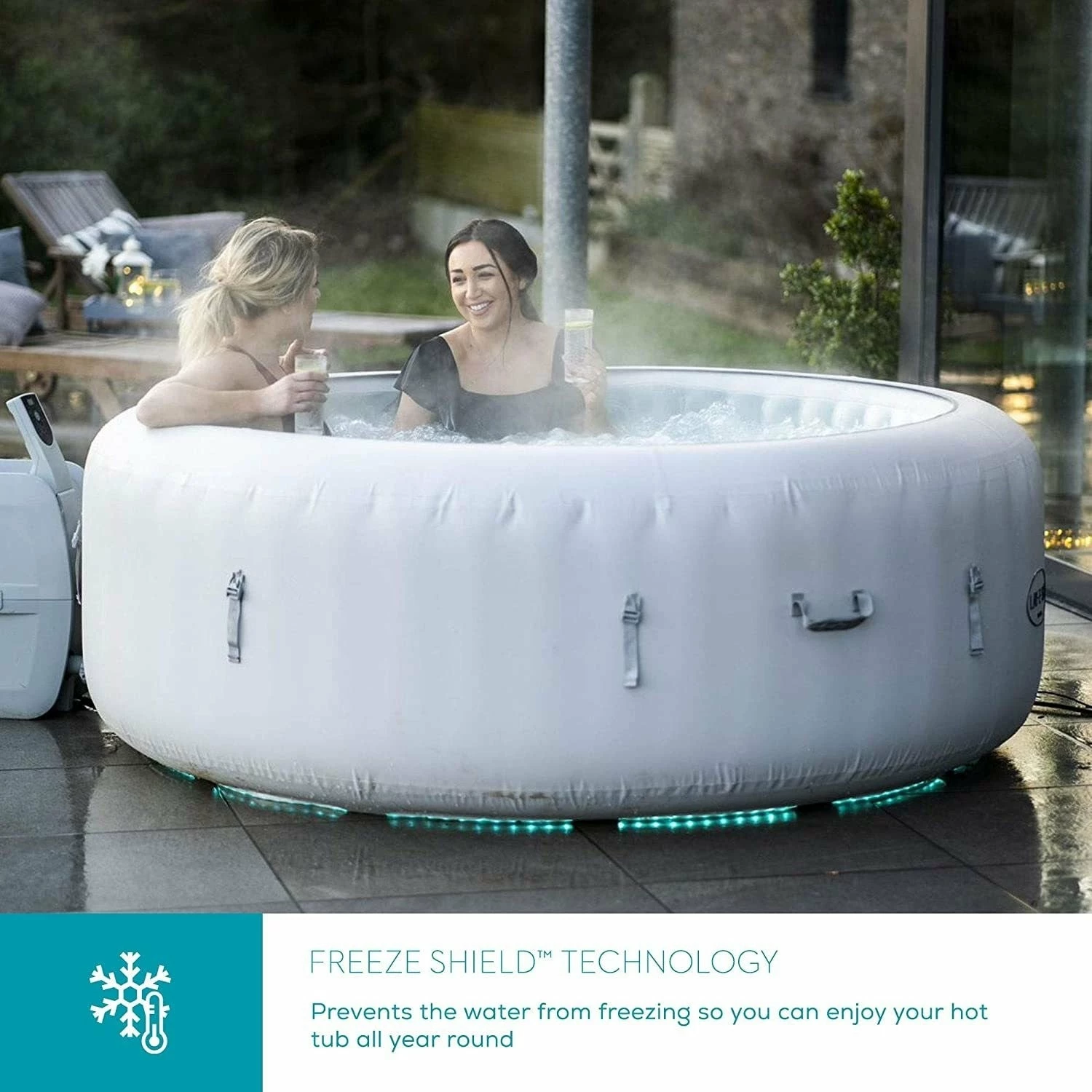 Lay-z Spa Lay-Z-Spa® AirJet Paris - 6 Person Inflatable Hot Tub 4 Lay-z Spa Lay-Z-Spa® AirJet Paris - 6 Person Inflatable Hot Tub - Image 4