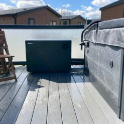 Aquark® Mr Silence 9kW Air Source Heat Pump For Hot Tub/Swim Spa/Pool -Lay-z spa Shop ASHPMrSilence9kw WillowPastures 5 Square