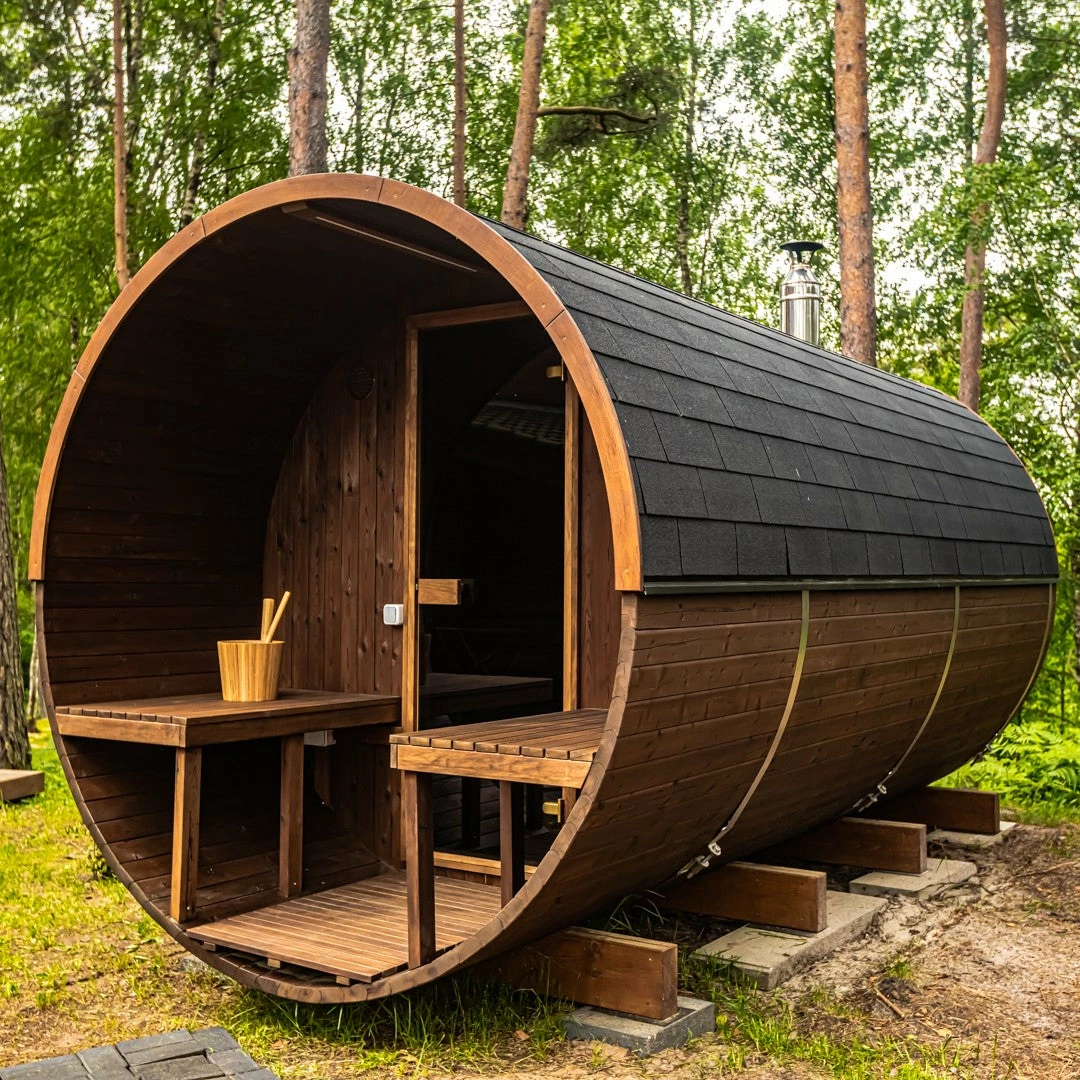 Hekla Barrel 250 - 6 Person Outdoor Sauna 4 Hekla Barrel 250 - 6 Person Outdoor Sauna - Image 4