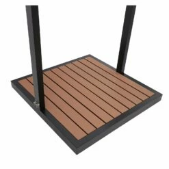 Zen Black Outdoor Shower With Wood Effect Base -Lay-z spa Shop BeBa 28529 4 Supersize