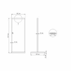 Zen Black Outdoor Shower With Wood Effect Base -Lay-z spa Shop BeBa 28529 6 Supersize
