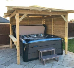 Brentano Wooden Hot Tub Gazebo With Tinted Dome Roof -Lay-z spa Shop BrentanoGazebo