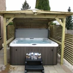 Brentano Wooden Hot Tub Gazebo With Tinted Dome Roof -Lay-z spa Shop Brentano J235 5ee26ae2 b644 432f 8663 7931d42474b8