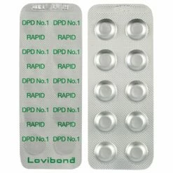 Blue Horizons Lovibond DPD No.1 Rapid Chlorine/Bromine Water Test Tablets - Pack Of 50 -Lay-z spa Shop DSC0943