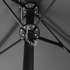 Como 2.7x4.5m Large Double Sided Grey Garden Parasol With Base And Cover 13 Como 2.7x4.5m Large Double Sided Grey Garden Parasol With Base And Cover -Lay-z spa Shop FTR144 4 Supersize