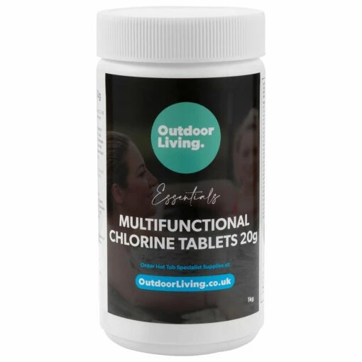 Hot Tub Multifunctional Stabilised Chlorine Tablets - 1kg | Outdoor Living -Lay-z spa Shop HotTubChlorineTablets