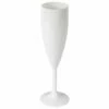 Hot Tub Safe White Champagne Glass