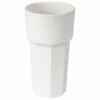 Hot Tub Safe Large White Tumbler Glass