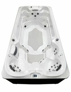 Jacuzzi® PowerActive™ J-16™ - 16ft Swim Spa -Lay-z spa Shop JSS PowerActive J16 Platinum SmokedEbony HighSeatEnd WhiteBackground 2321x3000 3409f884 a9d6 4f5b 8cdf 5d2f62080108