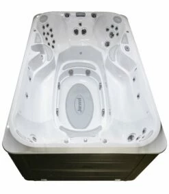 Jacuzzi® PowerPlay™ J-13™ - 13ft Swim Spa -Lay-z spa Shop JSS PowerPlay J13 Platinum SmokedEbony EndOH WhiteBackground 3000x3437 a0ba3704 ab55 4164 b37c e859123ddbd8