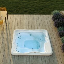 Jacuzzi® Lodge™ L - 5-6 Person Hot Tub With 1 Lounger -Lay-z spa Shop Jacuzzi Lodge Lodge L square 1
