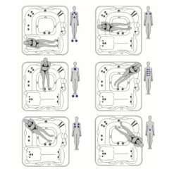 Jacuzzi® Lodge™ L - 5-6 Person Hot Tub With 1 Lounger -Lay-z spa Shop Lodge L seating