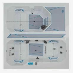 Master Spas® Michael Phelps Chilly GOAT™ Valaris - Dual Ice Bath And Hot Tub -Lay-z spa Shop MichaelPhelpsChillyGOATIceBathandHotTub 2