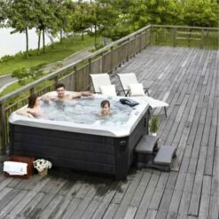 Outdoor Mist - 5 Person Hot Tub With 2 Loungers -Lay-z spa Shop Mist Lifestyle