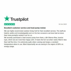 Aquark® Mr Silence 7kW Air Source Heat Pump For Hot Tub/Swim Spa/Pool 22 Aquark® Mr Silence 7kW Air Source Heat Pump For Hot Tub/Swim Spa/Pool -Lay-z spa Shop MrSilenceAirSourceHeatPumpTrustpilotReview 4afe279b bf59 498e ab56 16ee4d560db7