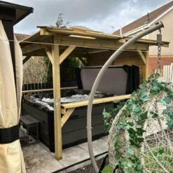 Outdoor Santorini - 5 Person Hot Tub With Gazebo Package -Lay-z spa Shop OutdoorLookwithBrentano Rackley3Square bad84285 ba77 4372 b900 bdf8d4490e92