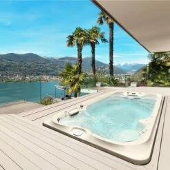 Jacuzzi® PowerPro™ J-16™ - 16ft Swim Spa -Lay-z spa Shop PowerProJ 16Lifestyle2