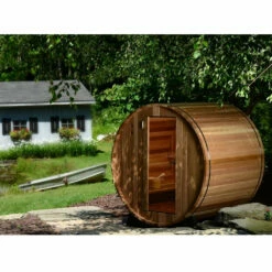 Deluxe 185 - 4 To 5 Person Indoor/Outdoor Barrel Sauna -Lay-z spa Shop barrel sauna outdoors f16db8dd 0841 4c5c 8f62 05eaaef604be