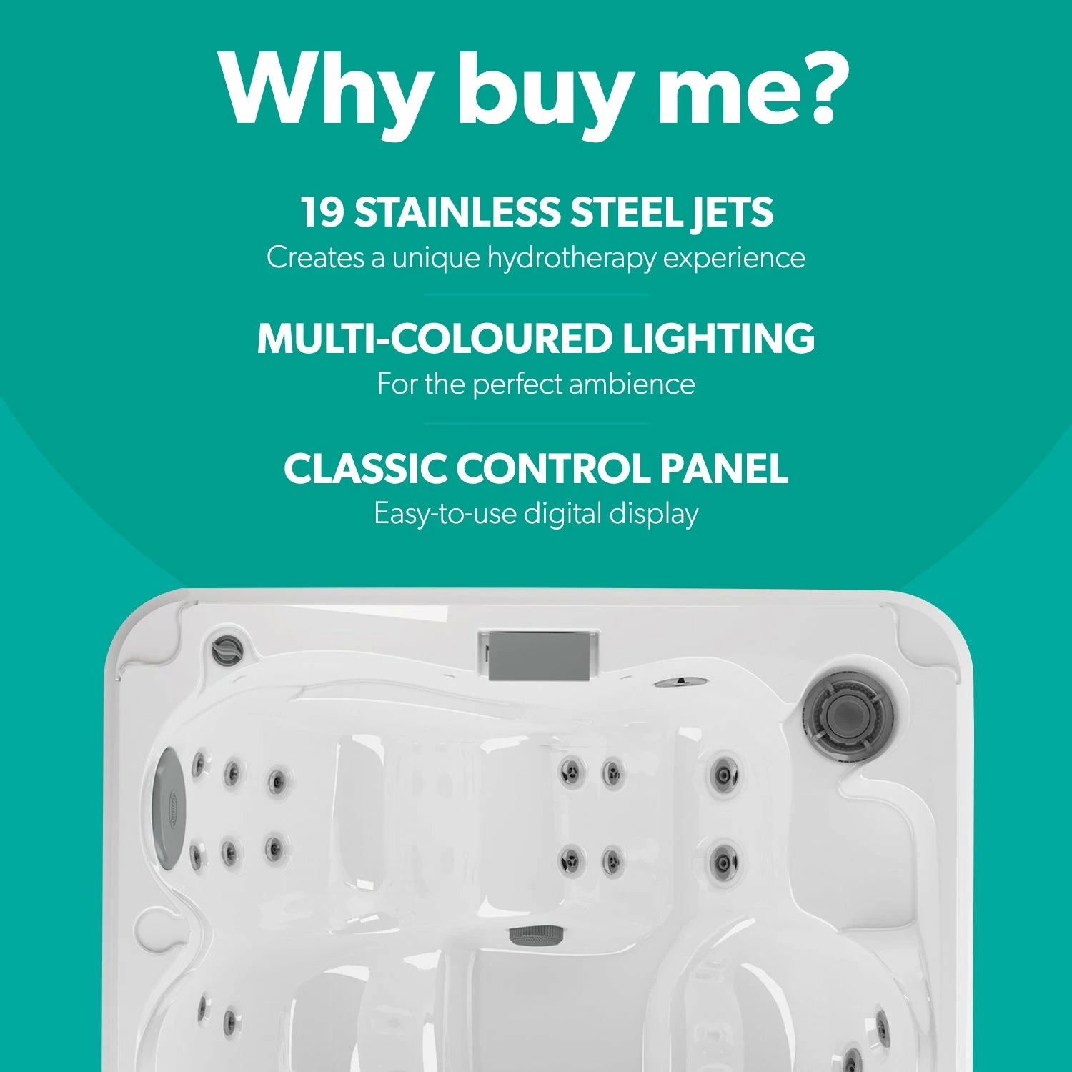 Jacuzzi® J215™ - 2-3 Person Hot Tub With 1 Lounger 2 Jacuzzi® J215™ - 2-3 Person Hot Tub With 1 Lounger - Image 2