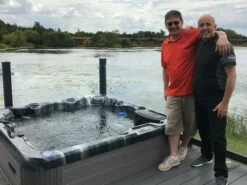 Outdoor Haze - 6 Person Hot Tub With 1 Lounger -Lay-z spa Shop outdoor haze hot tub with customer